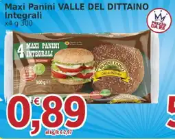 Market Ingross Maxi Panini VALLE DEL DITTAINO Integrali offerta