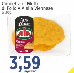 Market Ingross Cotoletta di Filetti di Pollo AIA alla Viennese offerta