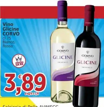 Market Ingross Vino Glicine CORVO offerta