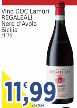 Market Ingross Vino DOC Lamùri REGALEALI Nero d'Avola Sicilia offerta