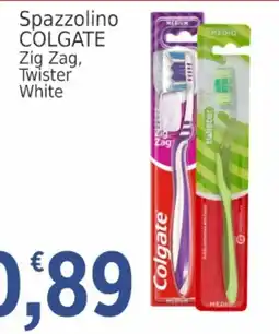 Market Ingross Spazzolino COLGATE Zig Zag, Twister White offerta