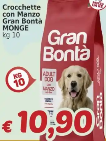 Market Ingross Crocchette con Manzo Gran Bontà MONGE offerta