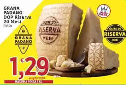 Market Ingross GRANA PADANO DOP Riserva offerta