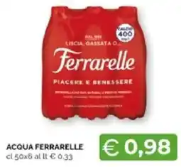 Mercatò Extra Acqua Ferrarelle offerta