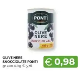 Mercatò Extra OLIVE NERE SNOCCIOLATE PONTI offerta