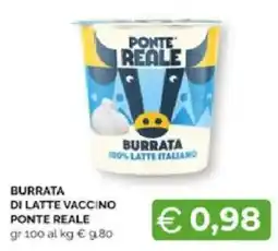 Mercatò Extra Burrata di latte vaccino Ponte Reale offerta