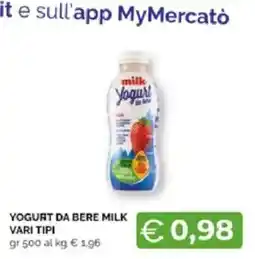 Mercatò Extra YOGURT DA BERE MILK offerta
