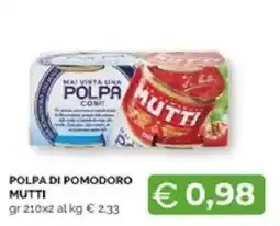 Mercatò Extra POLPA DI POMODORO MUTTI offerta