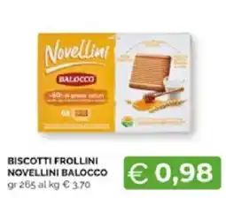 Mercatò Extra Biscotti Frollini Novellini Balocco offerta