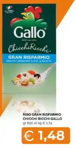 Mercatò Extra Riso Gran Risparmio Chicchi Ricchi Gallo offerta