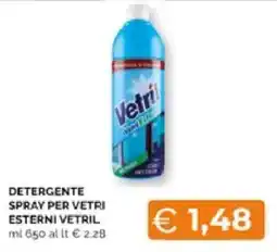 Mercatò Extra Detergente spray per vetri esterni Vetril offerta