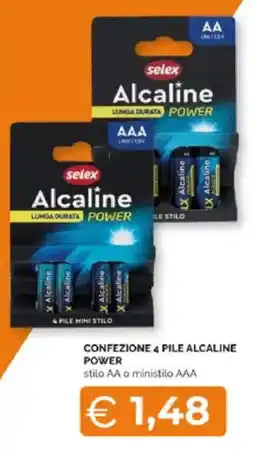 Mercatò Extra selex Alcaline POWER offerta