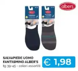 Mercatò Extra Salvapiede uomo Fantasmino Alber's offerta