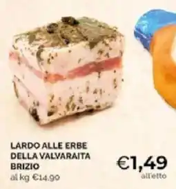 Mercatò Extra Lardo alle erbe della Valvaraita Brizio offerta