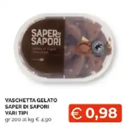 Mercatò Extra VASCHETTA GELATO SAPER DI SAPORI offerta