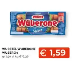 Mercatò Extra Würstel Wuberone Wuber offerta