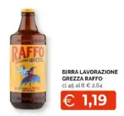 Mercatò Extra Birra lavorazione grezza Raffo offerta