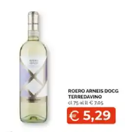 Mercatò Extra Roero arneis docg Rerredavino offerta