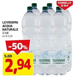 DPiù Levissima Acqua Naturale offerta