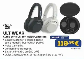 Cuffie Serie ULT con Noise Cancelling