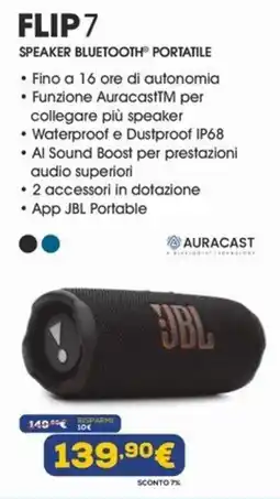 Euronics JBL FLIP 7 offerta
