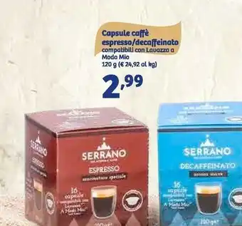 In'S Mercato Capsule caffè espresso/decaffeinato offerta