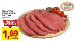 DPiù Scaloppe di bovino adulto Scottona offerta