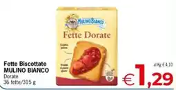 Despar Fette Biscottate MULINO BIANCO Dorate offerta