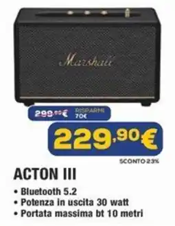 Euronics Marshall ACTON III offerta
