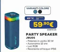 Euronics PARTY SPEAKER JBUDS offerta