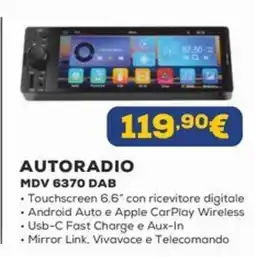 Euronics AUTORADIO MDV 6370 DAB offerta
