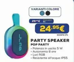 Euronics PARTY SPEAKER POP PARTY offerta