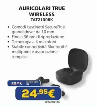 Auricolari True Wireless TAT2100BK