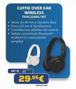 Euronics CUFFIE OVER EAR WIRELESS offerta