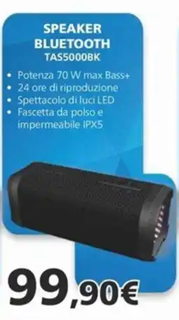 Euronics SPEAKER BLUETOOTH TAS5000BK offerta