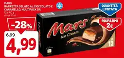 DPiù Mars Barretta Gelato al Cioccolato e Caramello offerta