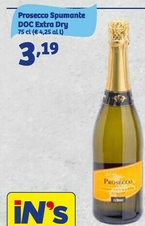 In'S Mercato Prosecco spumante doc extra dry offerta