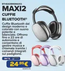 Euronics Cuffie Bluetooth MAXI2 offerta