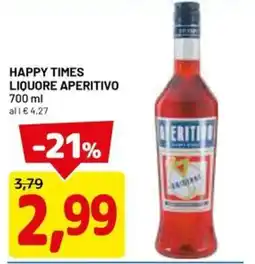 DPiù HAPPY TIMES LIQUORE APERITIVO offerta