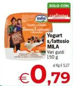 Despar Yogurt s/lattosio MILA offerta