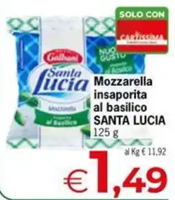 Despar Mozzarella insaporita al basilico SANTA LUCIA offerta
