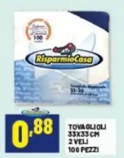 Risparmio Casa RisparmioCasa Tovaglioli offerta
