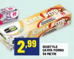 Risparmio Casa Carta forno GioStyle offerta