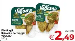 Despar Filetti agli Spinaci e Formaggio VEGAMO offerta