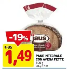 DPiù PANE INTEGRALE jaus offerta