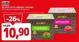 DPiù KAMOKA MELODIA CAFFÈ CREMOSO / INTENSO offerta