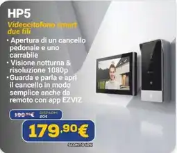 Euronics HP5 Videocitofono smart due fili offerta