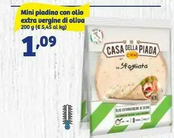 In'S Mercato Casa della piada mini piadina con olio extra vergine di oliva offerta