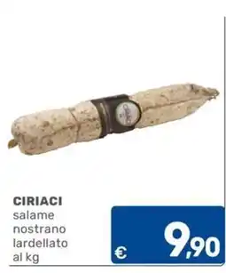 C+C Cash and Carry CIRIACI salame nostrano lardellato offerta