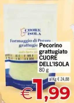 Despar Pecorino grattugiato CUORE DELL'ISOLA offerta